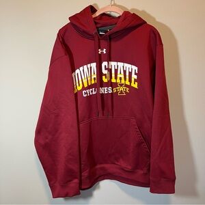 Under Armour Men’s Red Iowa State Cyclones Hoodie XL Loose